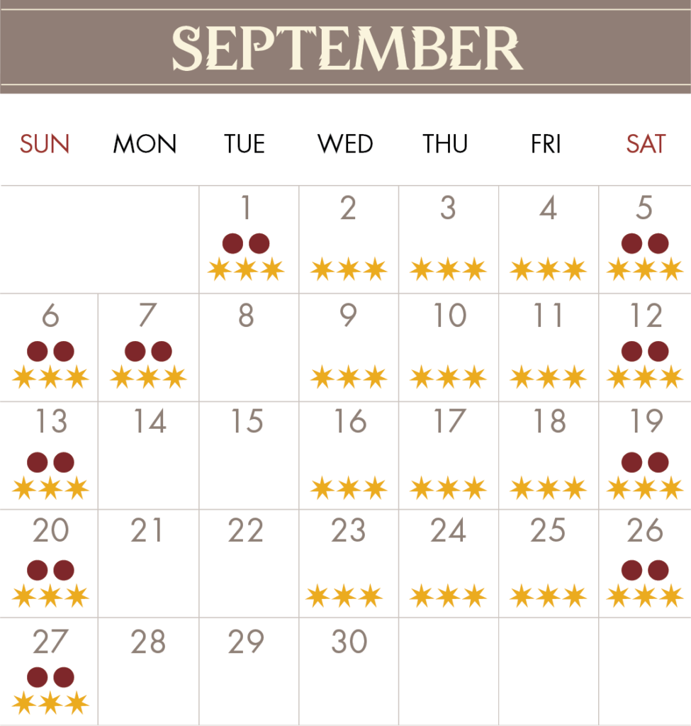 September Calendar